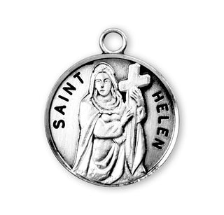 Sterling Silver Round Shaped St. Helen Medal