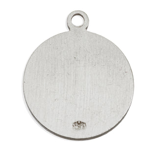 Sterling Silver Round Shaped St. Rose Medal
