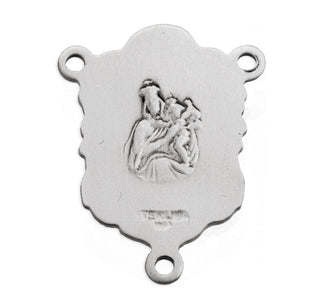 Sterling Silver Miraculous Rosary Center