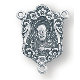 Sterling Silver Miraculous Rosary Center