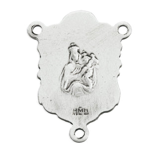 Sterling Silver Miraculous Rosary Center