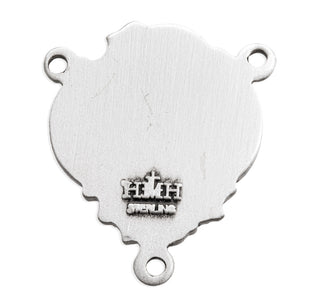 Sterling Silver Miraculous Rosary Center
