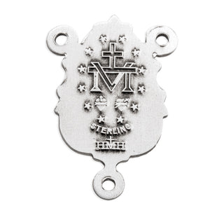 Sterling Silver St. Benedict Bust Medal-Cross 24-inchCh-Bxd