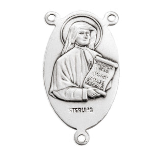 Sterling Silver Scapular Rosary Center