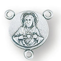 Sterling Silver Miraculous Rosary Center
