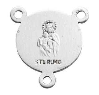 Sterling Silver Miraculous Rosary Center