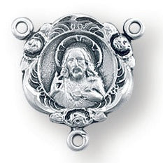 Sterling Silver Miraculous Rosary Center
