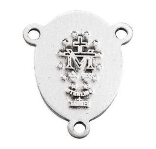 Sterling Silver Miraculous Rosary Center