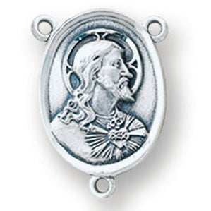 3/4-inch Sterling Silver Infant Jesus Rosary Center