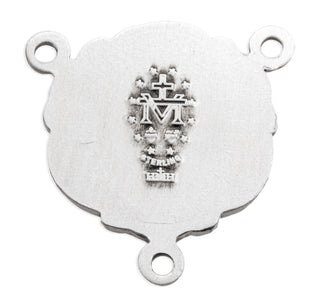 Sterling Silver Our Lady of Guadalupe Rosary Center