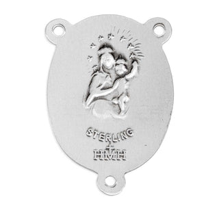 3/4-inch Sterling Silver Infant Jesus Rosary Center