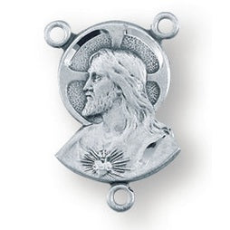 Sterling Silver Miraculous Rosary Center