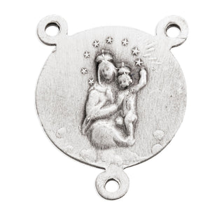 Sterling Silver Miraculous Rosary Center