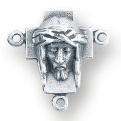 Sterling Silver Our Lady of Grace Rosary Center