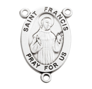 Sterling Silver Miraculous Rosary Center