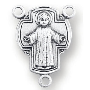 Sterling Silver Miraculous Rosary Center
