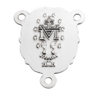Sterling Silver Saint Therese Rosary Center