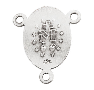 Sterling Silver Our Lady of Guadalupe Rosary Center