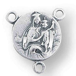 Sterling Silver Enameled Scapular Rosary Center