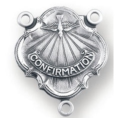 Sterling Silver Miraculous Rosary Center