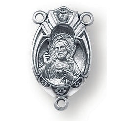 Sterling Silver Scapular Rosary Center