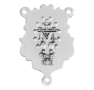 Sterling Silver Scapular Rosary Center