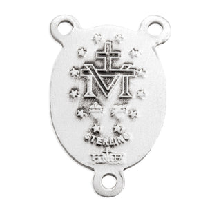 Sterling Silver Miraculous Rosary Center
