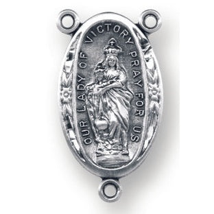 Sterling Silver Our Lady of Victory Rosary Center