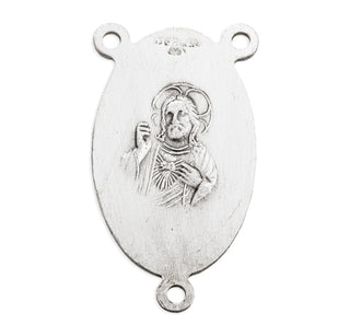 Sterling Silver Scapular Rosary Center