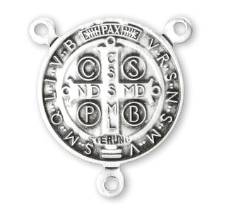 Sterling Silver Miraculous Rosary Center