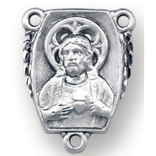 Sterling Silver Scapular Rosary Center