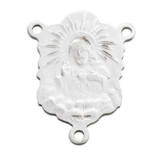 Sterling Silver Scapular Rosary Center