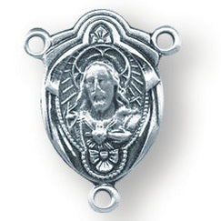 Sterling Silver Scapular Rosary Center