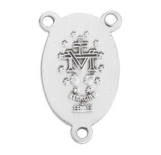 Sterling Silver Miraculous Rosary Center