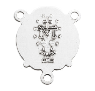 Sterling Silver Scapular Rosary Center