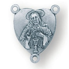 Sterling Silver Scapular Rosary Center