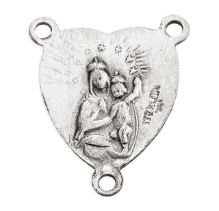Sterling Silver Two Piece Scapular Medals No Chain