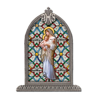 Divine Innocence Silver Arch Framed Litergical Art