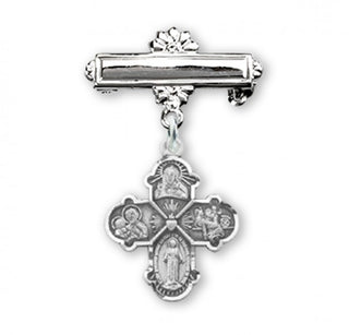 Sterling Silver Baby Celtic Cross Pin