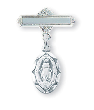 Sterling Silver Baby Miraculous Pin