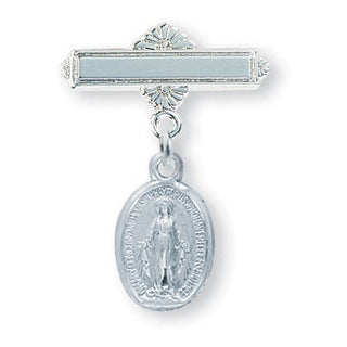 Sterling Silver Baby Miraculous Pin