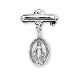 Sterling Silver Baby Miraculous Pin