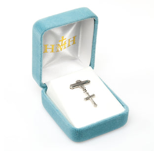 Sterling Silver Ave Maria Broach Pin