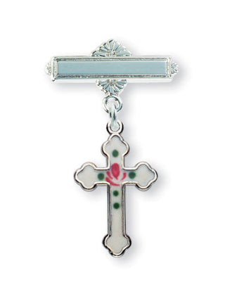 Glass Rose Imitation Capped Pearl Rosary - Engravable