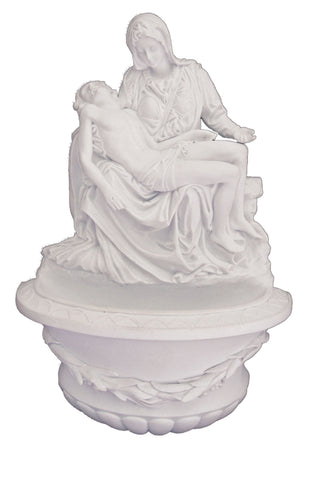 Pieta Font in White 10"