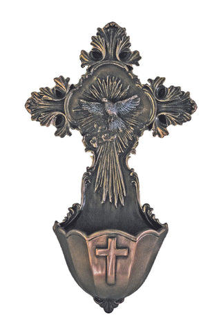 Holy Spirit Font in Cold Cast Bronze 6"