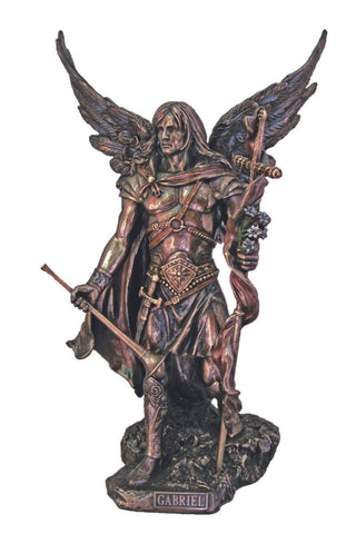 Archangel Gabriel in Cold Cast Bronze 13.75"