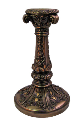 Candle Holder in Cold Cast Bronze 7"