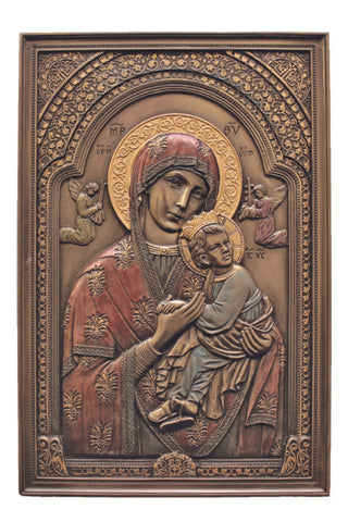 Perpetual Help Plaque in Cold Cast Bronze 6x9"