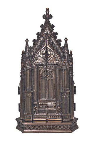 Calvary Triptych in Cold Cast Bronze 7.25x8"